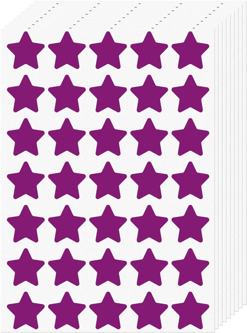 FINDAT Purple Star Stickers 1 Inch Vinyl Kids Reward Sticker Adhesive Removable Waterproof Reusable Small Stars Labels for Children Student School Classroom Teacher Supplies 700 PCS - Image 1